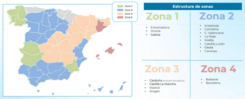 Mapa zonas